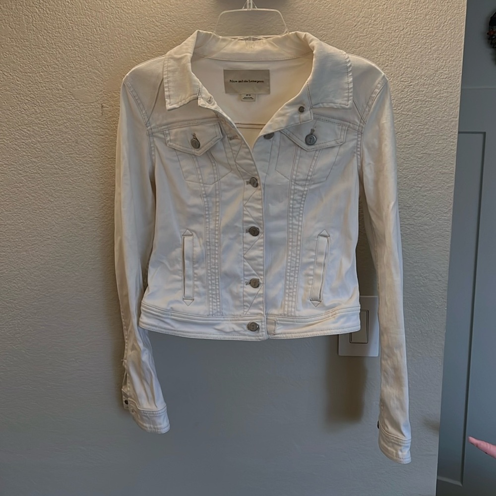 Pilcro White Denim Jacket